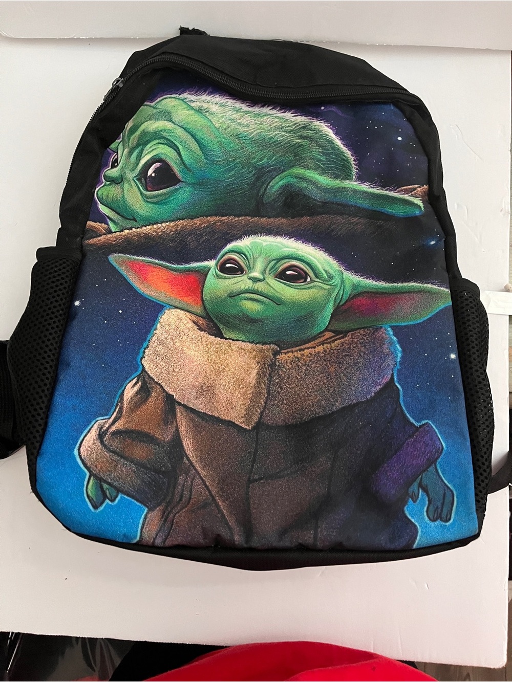 Star Wars The Mandalorian Baby Yoda Green & Black Backpack